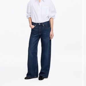 NWT: ARKET CLOUD LOOSE WIDE JEANS - MID BLUE